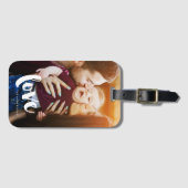 "Liebe"-Overlay-benutzerdefiniertes Foto Gepäckanhänger (Vorderseite (Horizontal))