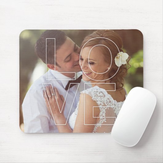 LIEBE Overlay-Foto-Maus-Pad Mousepad (Mit Mouse)