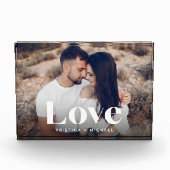 Liebe Overlay Personalisiert Fotoblock (Vorderseite)