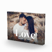 Liebe Overlay Personalisiert Fotoblock (Rechts)