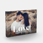 Liebe Overlay Personalisiert Fotoblock (Links)