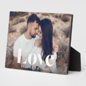 Liebe Overlay Personalisierte Paare Foto Fotoplatte (Seite)