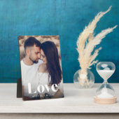 Liebe Overlay Personalisierte Paare Foto Fotoplatte (Seite)