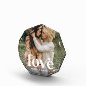 Liebe Overlay Personalisierte Paare Fotoblock (Rechts)