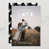 Liebe-Overlay Valentinstag-Karte - Weiß Einladung (Vorne/Hinten)