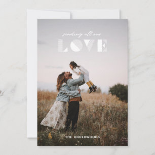 Liebe-Overlay Valentinstag-Karte - Weiß Einladung