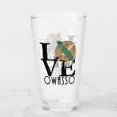 LIEBE Owaso Oklahoma Glas (Vorderseite)