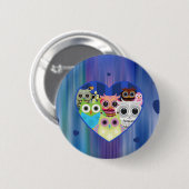 Liebe Owls Button (Vorne & Hinten)