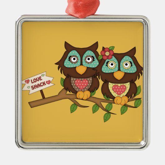Liebe Owls Design Ornamente Geschenke (Vorne)