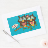 Liebe Owls entwerfen Etiketten Stickers (Umschlag)
