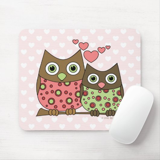 Liebe Owls Mousepad (Mit Mouse)
