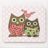 Liebe Owls Mousepad (Vorne)