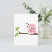 Liebe Owls Postkarte (Stehend Vorderseite)