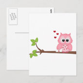 Liebe Owls Postkarte (Vorne/Hinten)