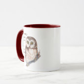 Liebe OWLS so viel, dass ich Spaß Quote Tasse (Vorderseite Links)