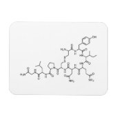 Liebe Oxytocin chemische Formel chemisches Element Magnet (Horizontal)