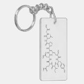 Liebe Oxytocin chemische Formel chemisches Element Schlüsselanhänger (Vorderseite links)