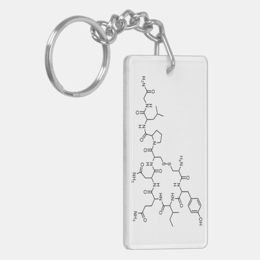 Liebe Oxytocin chemische Formel chemisches Element Schlüsselanhänger (Vorderseite links)