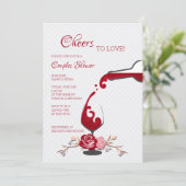 Liebe Paare Brautparty Einladung (Stehend Vorderseite)