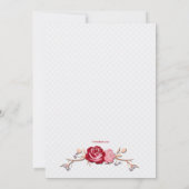 Liebe Paare Brautparty Einladung (Rückseite)