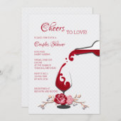 Liebe Paare Brautparty Einladung (Vorne/Hinten)