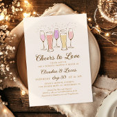 Liebe Paare Coed Brautparty Invitati Einladung