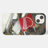 Liebe Padlock - Fall iPhone Hülle (Rückseite (Horizontal))