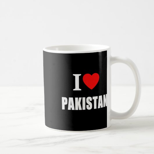 Liebe Pakistan Fußll Cricket  Kaffeetasse (Rechts)