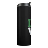 Liebe Palästina-Flagge Thermosbecher (Nach links gedreht)