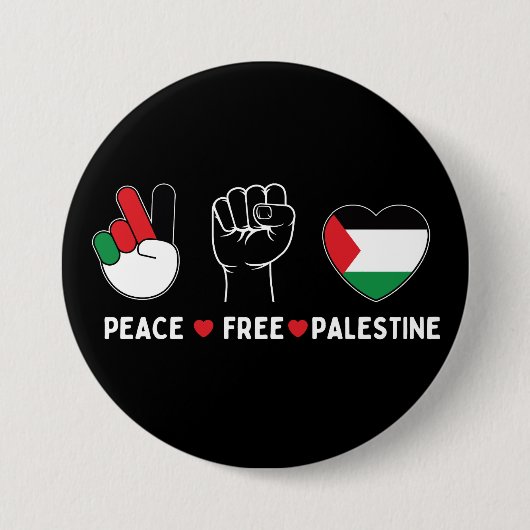 Liebe palestine - Freiheit für Palästen Button (Vorderseite)