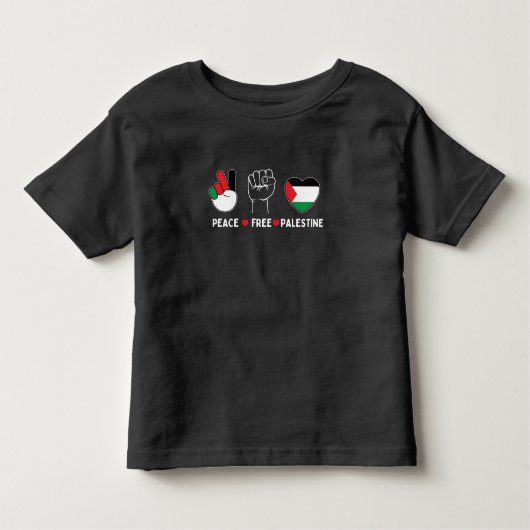 Liebe palestine - Freiheit für Palästen Kleinkind T-shirt (Vorderseite)
