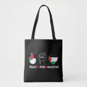 Liebe palestine - Freiheit für Palästen Tasche (Vorderseite)