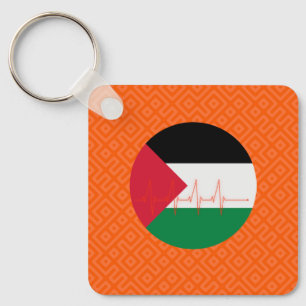 Liebe Palestine Heart Pulse ف س ط ل ن   Freie Palä Schlüsselanhänger