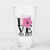 LIEBE Palm Beach Pink Glas (Rückseite)