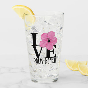 LIEBE Palm Beach Pink Glas
