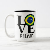 LIEBE Palmas 15oz Zweifarbige Tasse (Links)