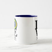 LIEBE Palmas Brasilien 11oz Zweifarbige Tasse (Mittel)