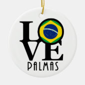 LIEBE Palmas Keramik Ornament (Vorne)