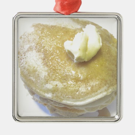 Liebe Pancakes Ornament Aus Metall (Vorne)
