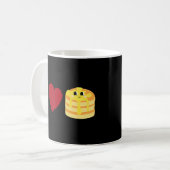 Liebe Pancakes Pancake Kaffeetasse (Vorderseite Links)