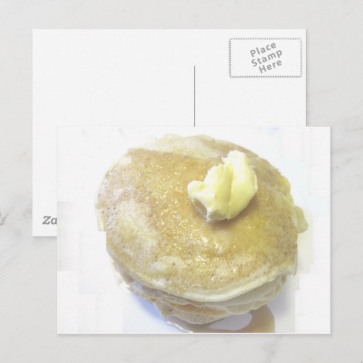 Liebe Pancakes Postkarte (Vorne/Hinten)