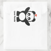 Liebe Panda® Aufkleber (Tasche)