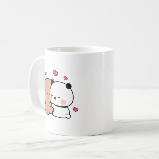 Liebe Panda Bären, Bubu und Dudu Kaffeetasse (Vorderseite Links)