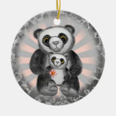 Liebe Panda Bear Keramik Ornament (Vorne)