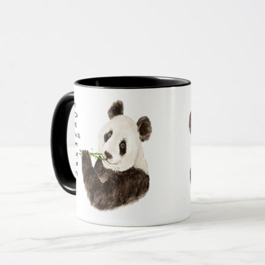 Liebe Panda Bears so viel ich so viel Spaß Zitat T Tasse (Vorderseite Links)