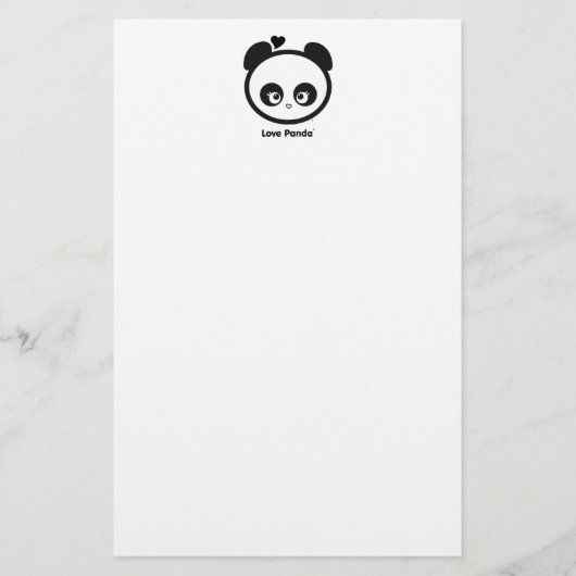Liebe Panda® Briefpapier (Vorderseite)