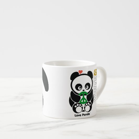 Liebe Panda® Espresso-Tasse Espressotasse (Vorderseite Rechts)