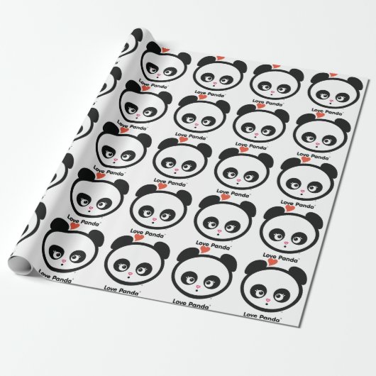 Liebe Panda® Geschenkpapier (Ungerollt)