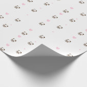 Liebe Panda Geschenkpapier Rolle (Ecke)