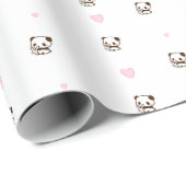 Liebe Panda Geschenkpapier Rolle (Rolleneckpunkt)